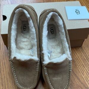 UGG Tan Suede Moccasin Slippers